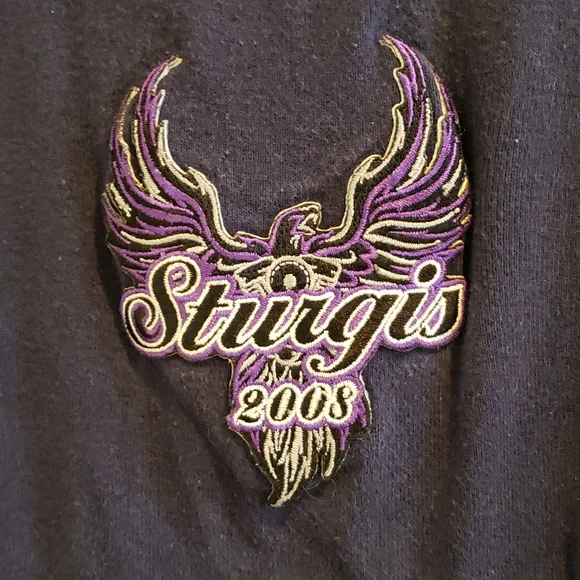 Sturgis 2008 navy tee size L - Picture 2 of 3